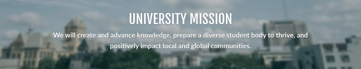 University Mission Footer desktop